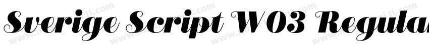 Sverige Script W03 Regular字体字体转换
